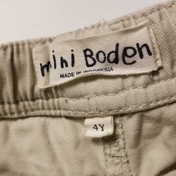 *reduced price* 2009 guc Mini Boden boys 4 khaki shorts rugged - Picture 3 of 9